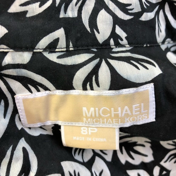 Michael Michael Kors 8P  blouse flower prints (26) - Picture 7 of 8